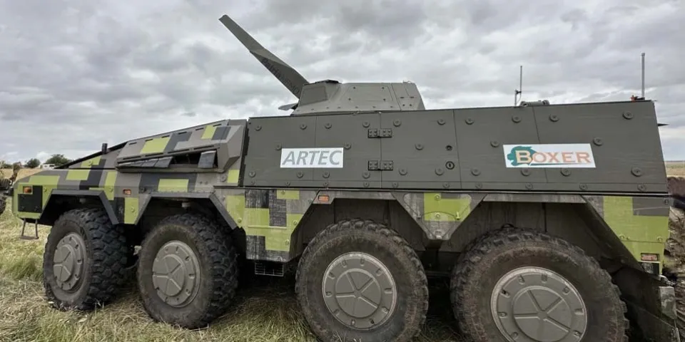 Patria та Rheinmetall представили прототип самохідного міномета Boxer