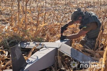 Вибухотехніки поліції Сумщини провели знешкодження і знищення ворожого БПЛА