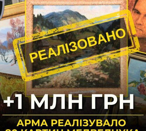 АРМА продало 80 картин з колекції Медведчука