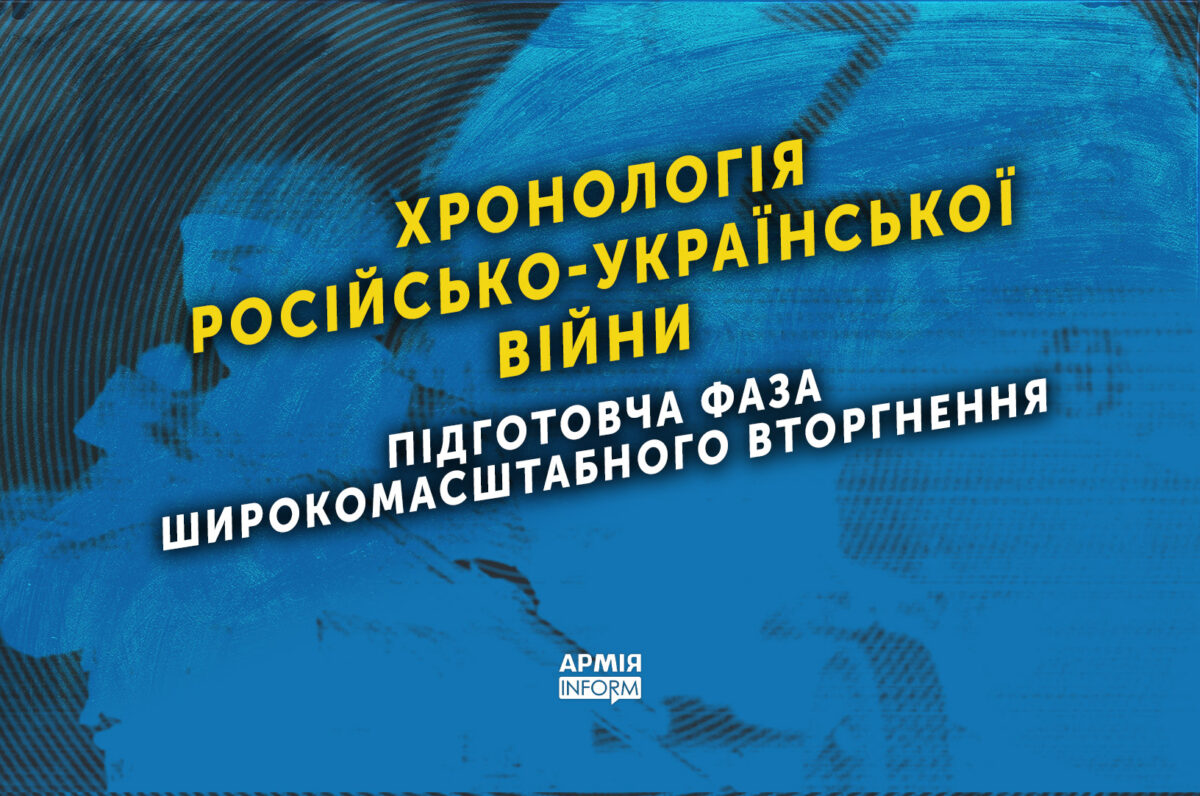 Хронологія російсько-української війни: підготовча фаза широкомасштабного вторгнення