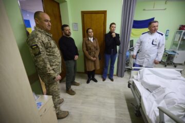 Володимир Зеленський і Метте Фредеріксен відвідали поранених українських воїнів