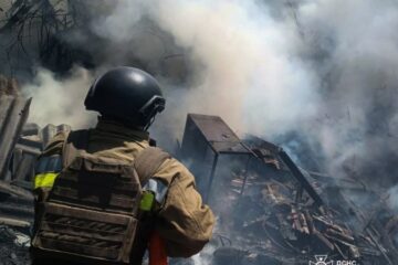 Унаслідок атаки ворожих БпЛА на Миколаївщині виникла пожежа на об’єкті енергетичної інфраструктури