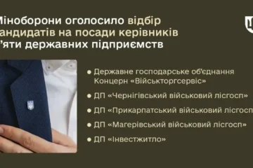 Міноборони оголосило відбір кандидатів на посади керівників п’яти підприємств