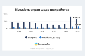 У 2024 році справ про шахрайство стало на 21% менше, ніж за 2023 рік