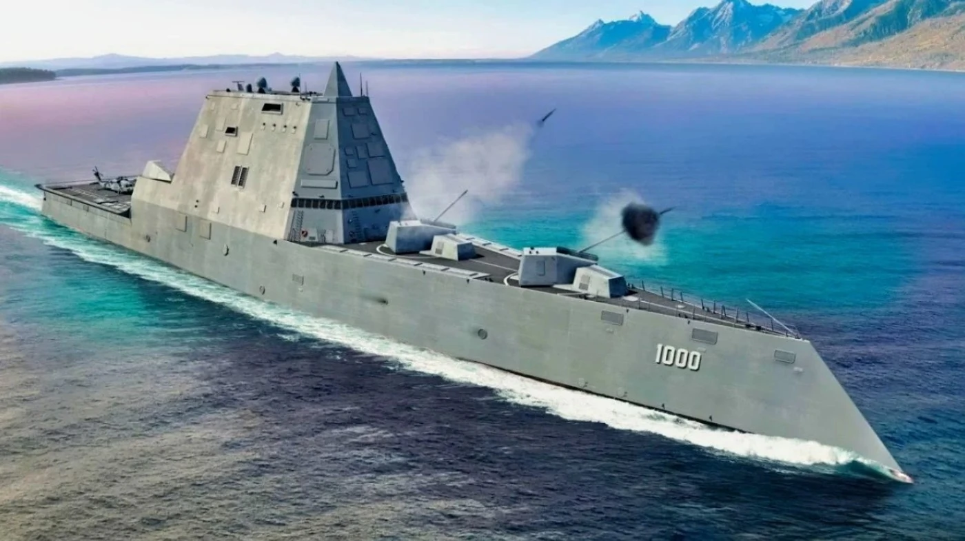 Американський есмінець USS Zumwalt. Візуалізація National Interest