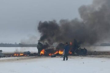 ​У Ленінградській області РФ розбився військовий вертоліт Мі-28