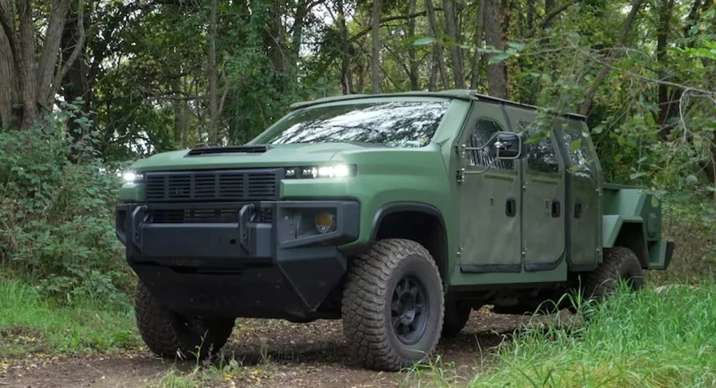 Прототип нового гібридного пікапа Next Generation Tactical Vehicle-Hybrid (NGTV-H). Фото: Defensenews