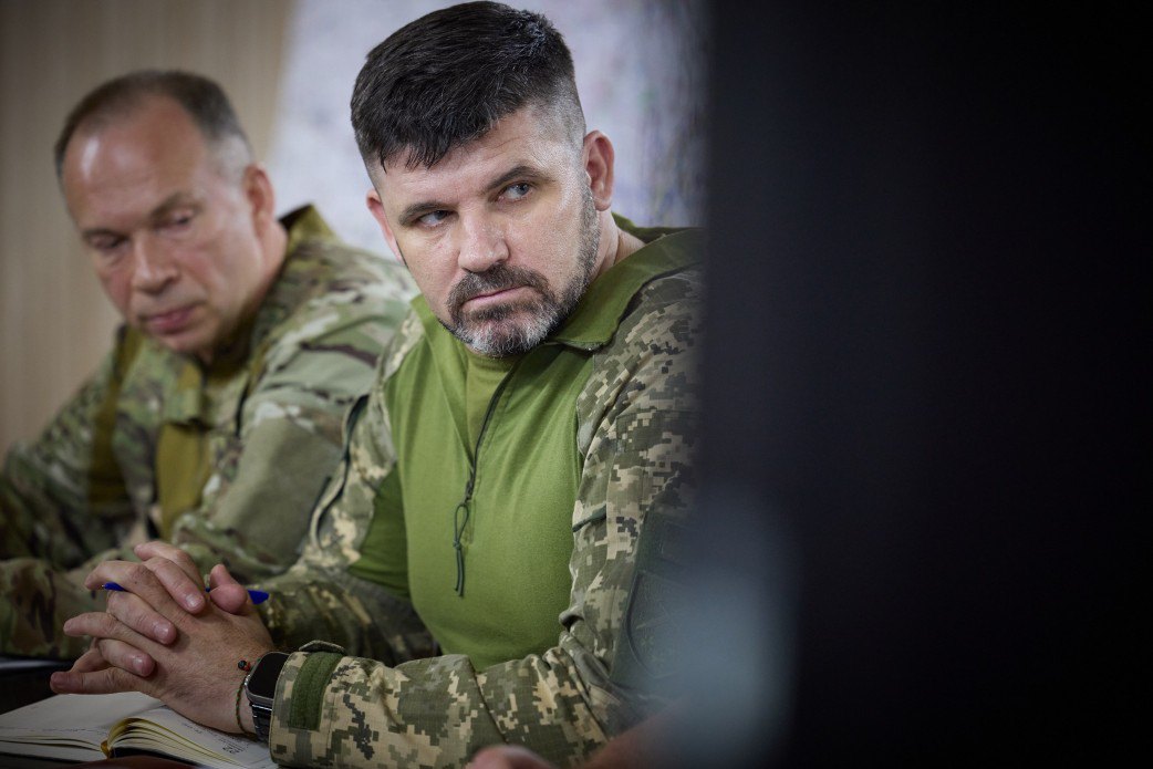 Головнокомандувач Олександр Сирський і командувач Об'єднаних сил Андрій Гнатов