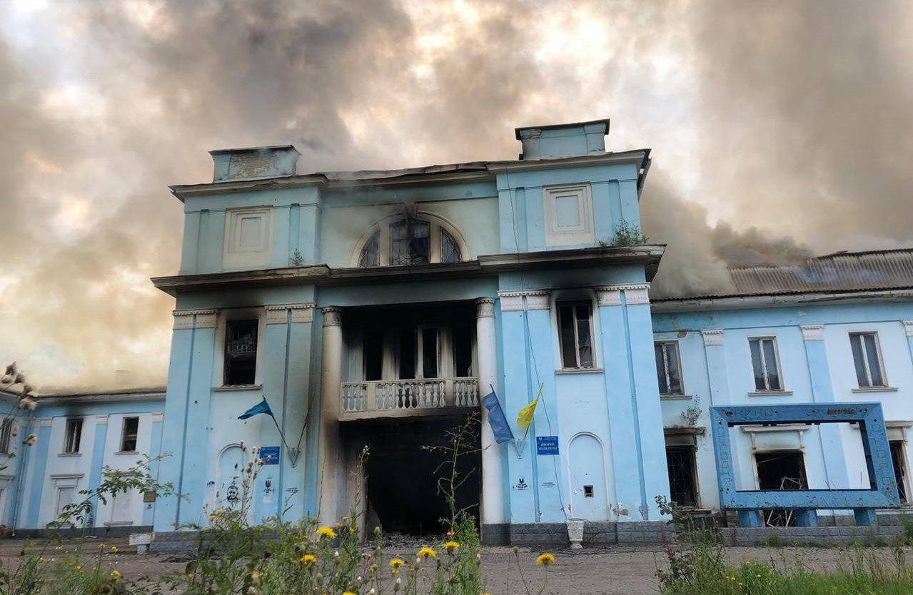 Палац культури в Часів Яр після російського обстрілу, 23 липня 2023 р.