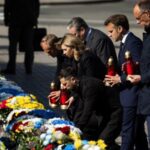 Подружжя Зеленських разом з європейськими партнерами вшанували пам’ять полеглих Героїв на Майдані Незалежності