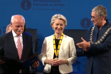 ​Президентку Єврокомісії нагородили премією Карла Великого