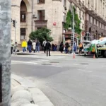 На майбутньому переході на Хрещатику встановлюють понад 10 світлофорів