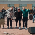 Дивіться кліп гуртів «Жадан і Собаки» і «Курган і Agregat». Тут зруйнований Палац спорту у Харкові
