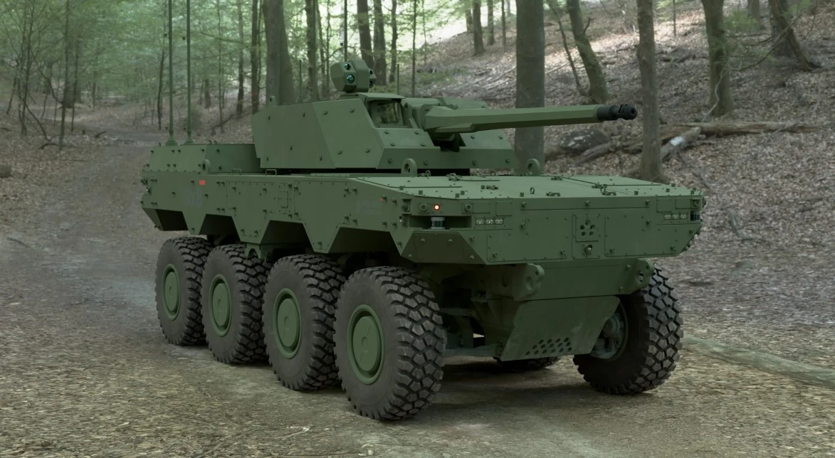 Безекіпажна наземна колісна платформа HAVOC 8×8 RCV. Фото: Milrem Robotics