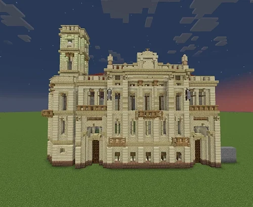 Це копія будівлі Херсонського художнього музею у Minecraft