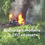 Отримав в корму і загорівся — тероборонці спалили російський «Ахмат»