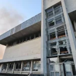 У спорткомплексі КПІ в Солом’янському районі вибило вікна. Бізнес-центр навпроти повністю згорів