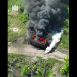 Згоріти серед руїн — ворожа броня згоріла серед залишків населеного пункту