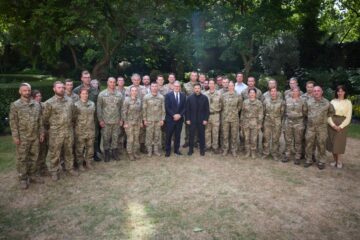 Президент відвідав українських військових, які навчаються у Великій Британії