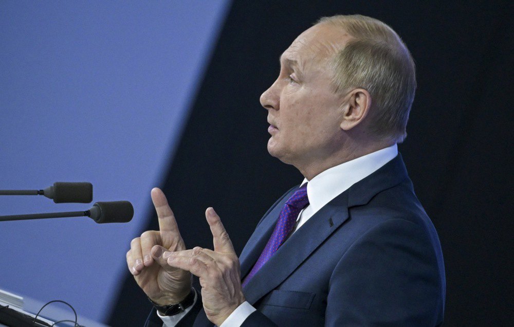 Президент Росії Володимир Путін під час щорічної пресконференції