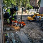 У Києві завершені роботи на місці влучання російської ракети в багатоповерхівку в Шевченківському районі