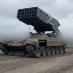 Пекельна машина перетворилася на попіл: на Куп’янщині дронарі спопелили рідкісний «Солнцепьок»