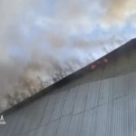 Удар російського «Ланцета» по Сумщині: виникла пожежа на підприємстві