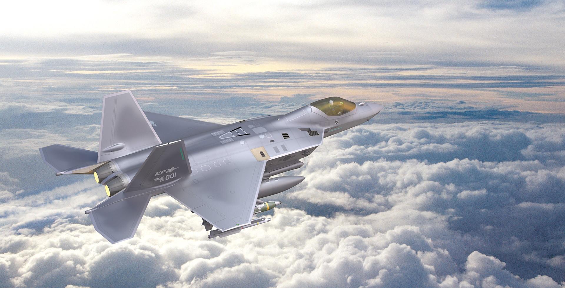 Прототип південнокорейського багатоцільового винищувача KF-21 Boramae. Фото: Global Business Press