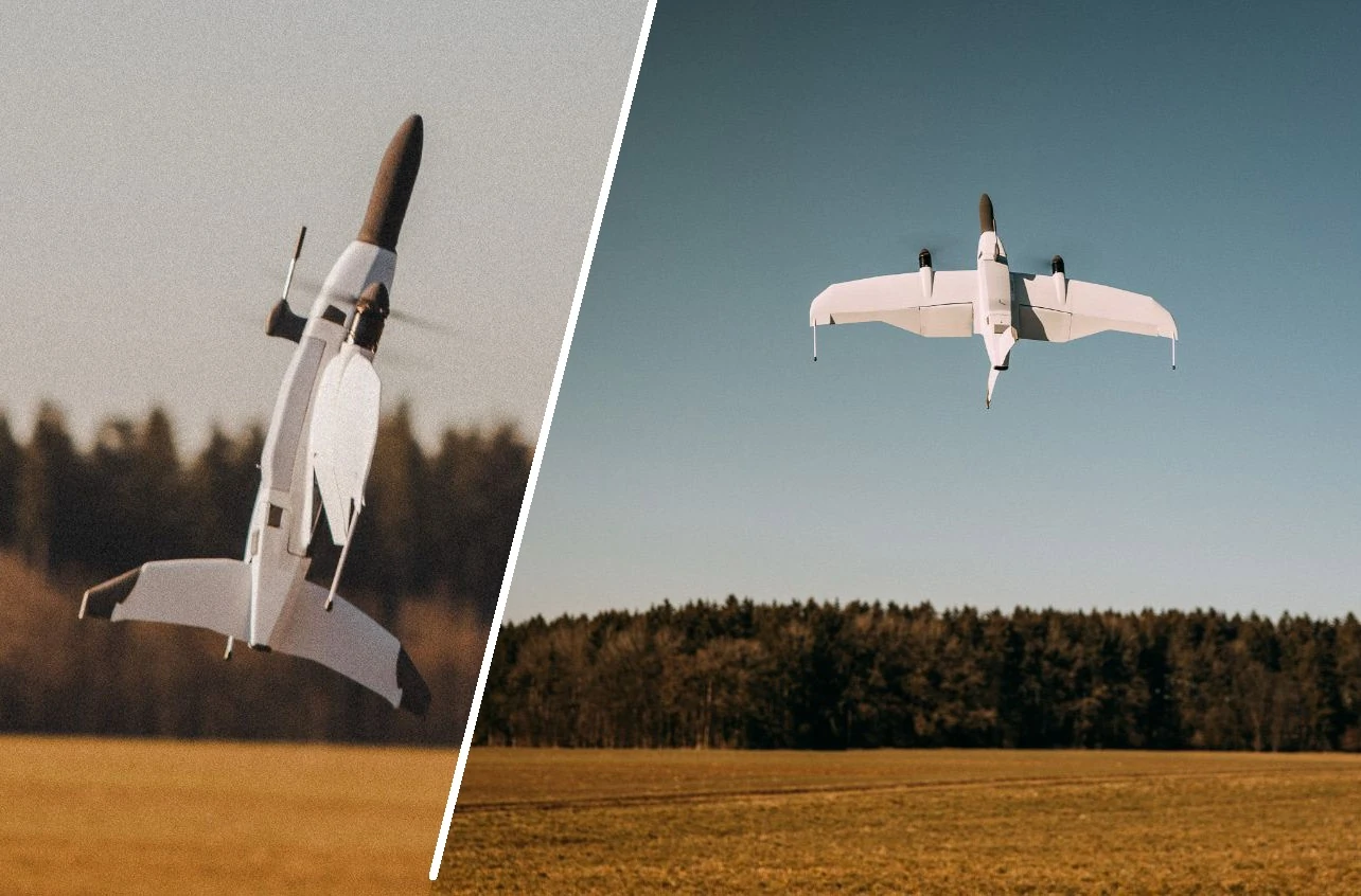 Розвідувальний дрон Twister з акустичним датчиком виявлення артилерії. Фото: Quantums Systems