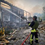 Внаслідок російського удару по Одещині спалахнули пожежі