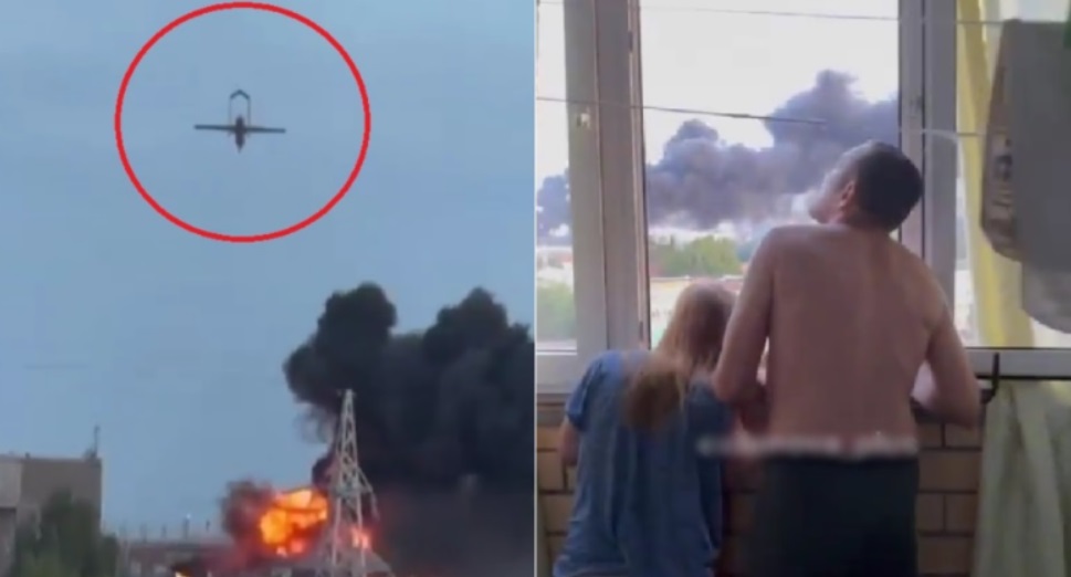 У населення паніка: з’явилися перші кадри атаки БПЛА на об’єкт ворожого ВПК у Чєбоксарах