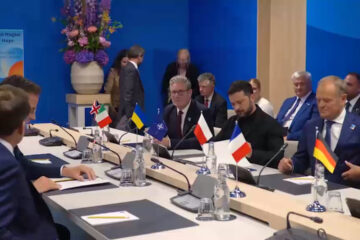 Володимир Зеленський зустрівся з лідерами країн E5 і НАТО: говорили про захист неба та тиск на рф