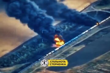 На Запоріжжі уражено потяг з паливом для окупантів