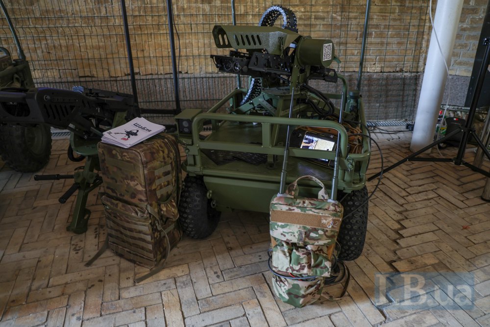 Дистанційно керований бойовий модуль <i>Шабля</i> під час презентації на медіа-клубі Технологічних сил України.