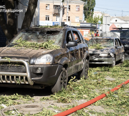 ОВА: вранці 3 липня у центрі Полтави під час повітряної тривоги було зачинено укриття