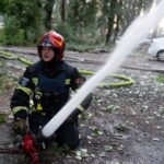 У Києві через дронову атаку РФ пошкоджена пожежно-рятувальна частина