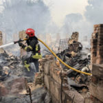 У Житомирській області внаслідок атаки спалахнули декілька пожеж
