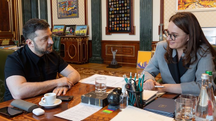 Володимир Зеленський та Юлія Свириденко