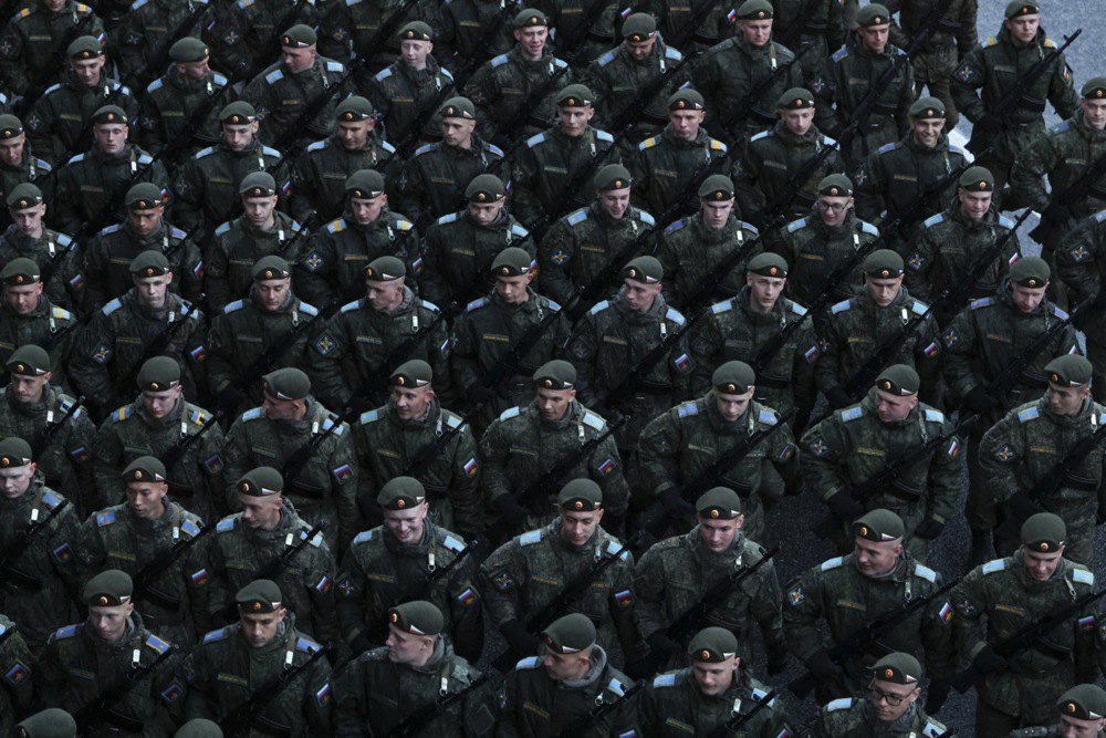 Репетиція військового параду у Москві, 29 квітня 2025 року.