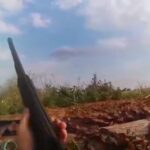Озброєний рушницею «хижак» знищив ворожий FPV з першого ж пострілу