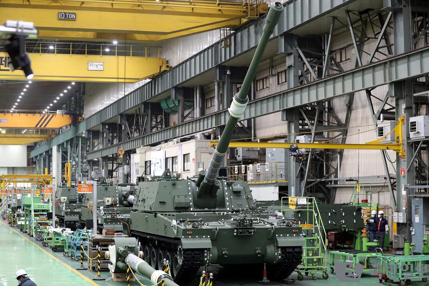 Виробництво самохідних артилерійських систем K9 Thunder. Фото: Hanwha.