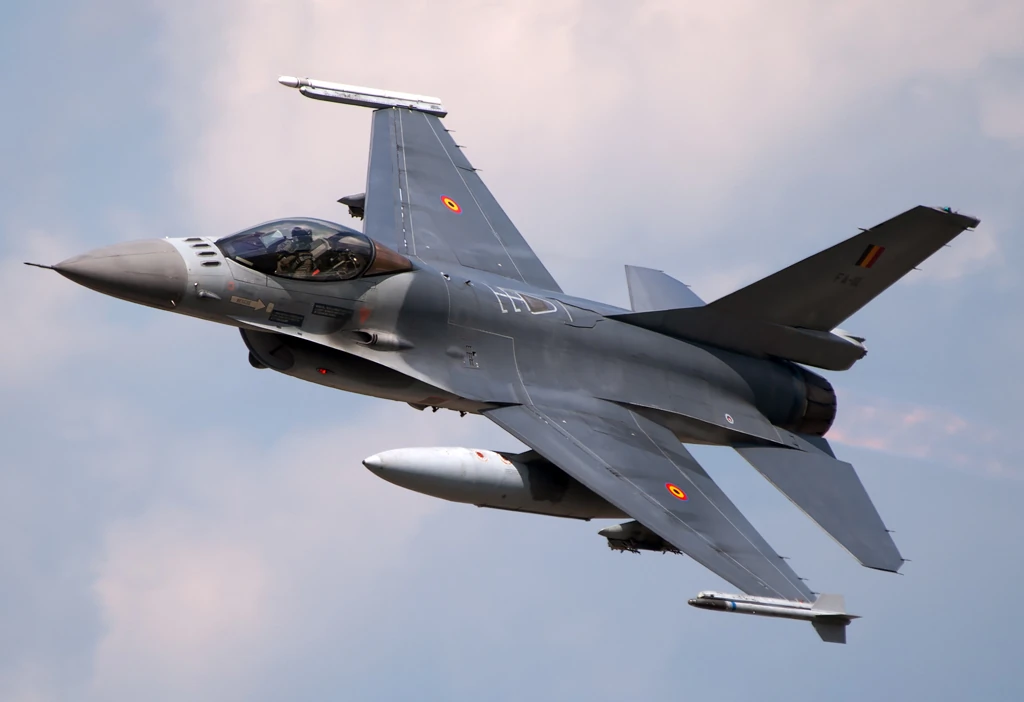 F-16AM зі складу 1-ї ескадрильї Повітряних сил Королівства Бельгія