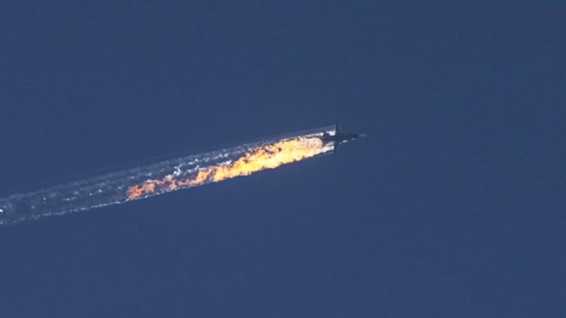 На кордоні Туреччини та Сирії збито російський військовий літак