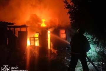 ДСНС: через удари РФ по Донеччині зайнялися масштабні пожежі