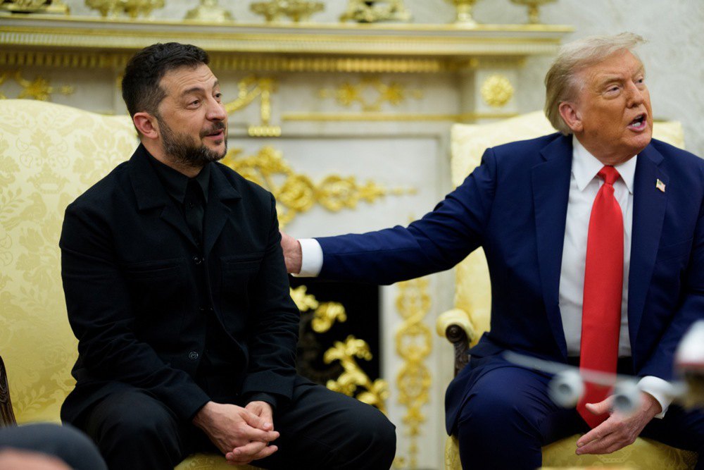 Зустріч Дональда Трампа та Володимира Зеленського в Овальному кабінеті Білого дому