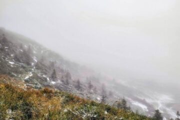 Рятувальники зафіксували у Карпатах перший цьогорічний снігопад