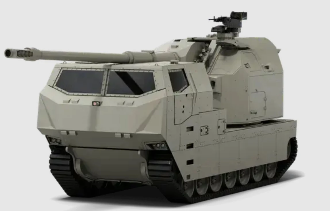 Макет гусеничної артилерійської системи NEMESIS. Візуалізація GDELS
