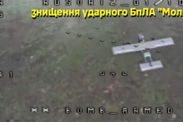 «Ланцети» та «Молнії» сипляться з неба — зенітники нищать ворожі дрони один за одним