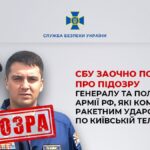 СБУ повідомила про підозру двом російським командирам за ракетний удар по Київській телевежі