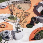 У Китаї створили дитячий майданчик з бетону, який надрукували на 3D-принтері